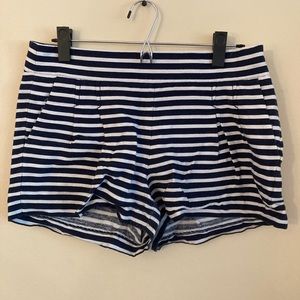 J Crew Navy Stripe Shorts